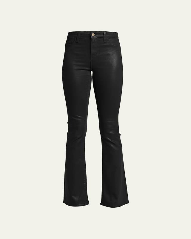 Selma High-Rise Coated Sleek Baby Boot Jeans