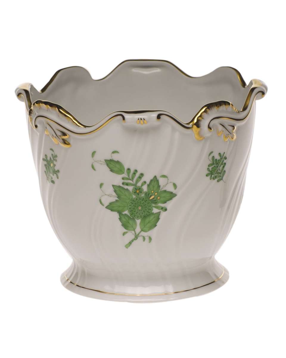 Chinese Bouquet Blue Cache Pot