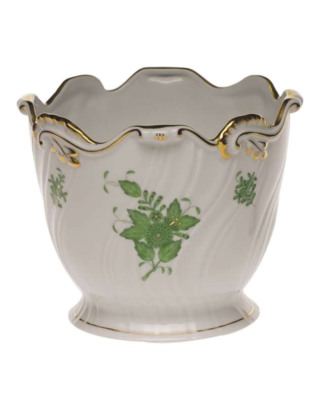 Chinese Bouquet Blue Cache Pot