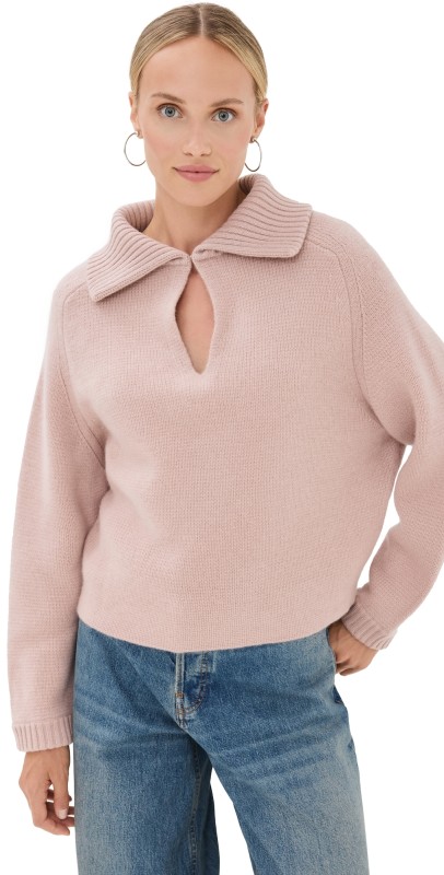 Le Kasha Leling Collar Sweater Dusty Pink