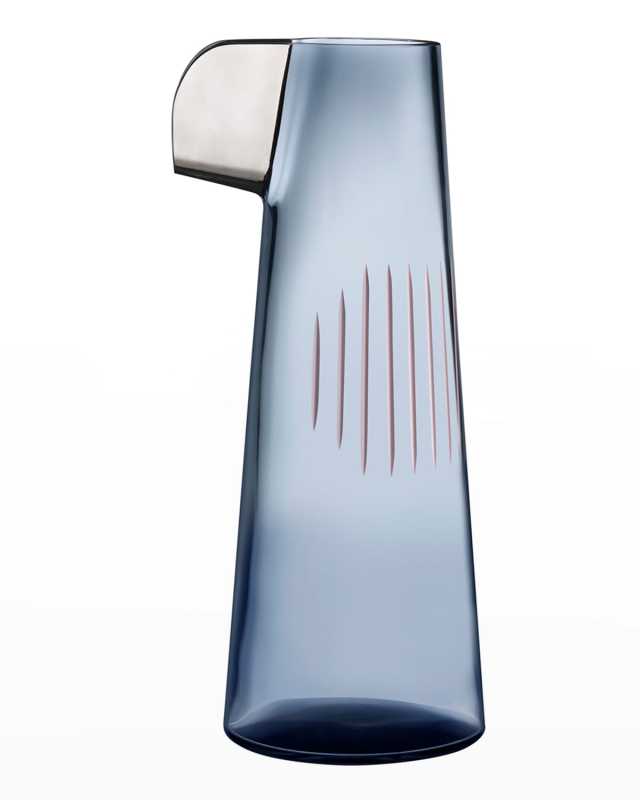 Parrot Carafe, Steel Blue/Pink