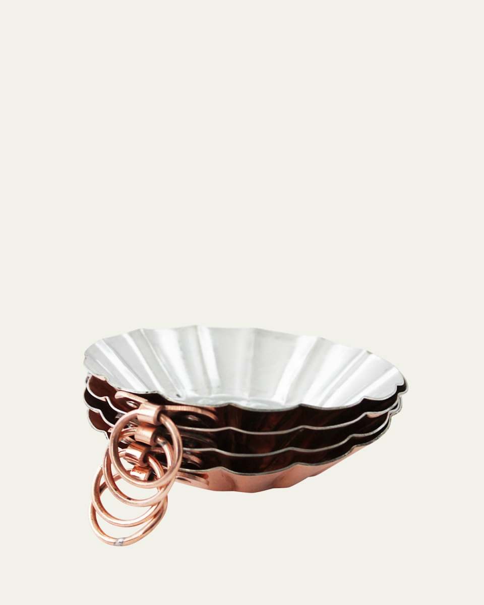 Vintaged Copper Tartlets, Set of 4