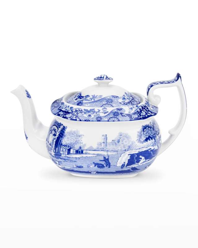 Blue Italian Teapot