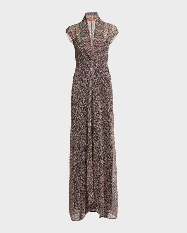 Sheer Knit Maxi Dress