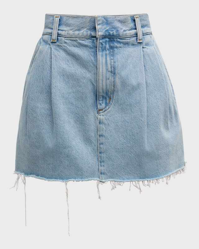 Becker A-Line Denim Mini Skirt