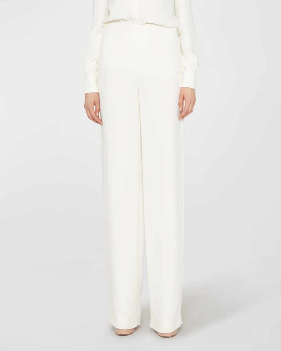 Cady Couture Straight-Leg Silk Pants