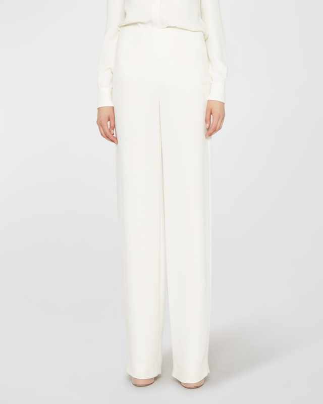 Cady Couture Straight-Leg Silk Pants
