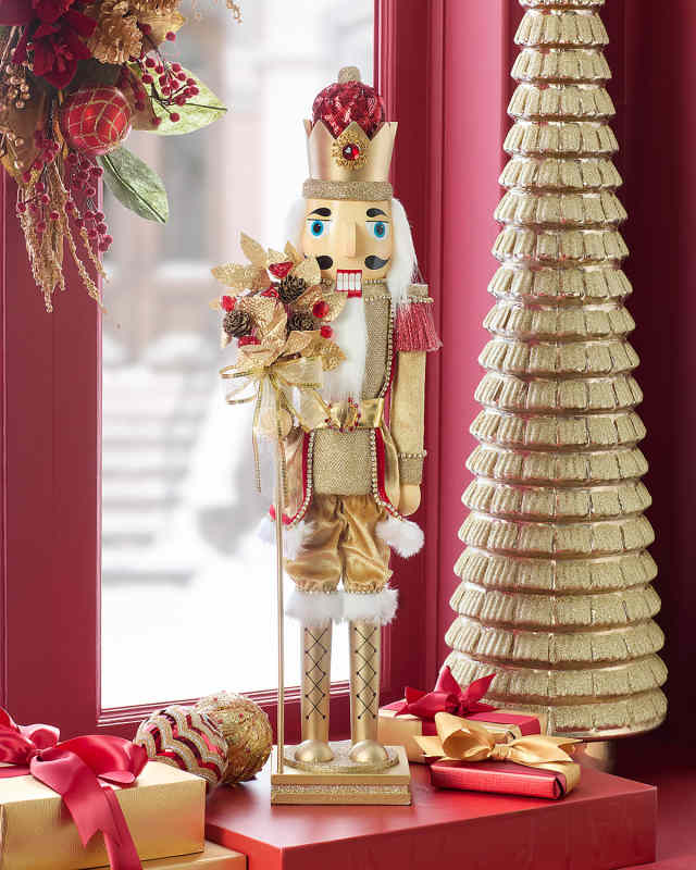 Golden Christmas Nutcracker, 24"