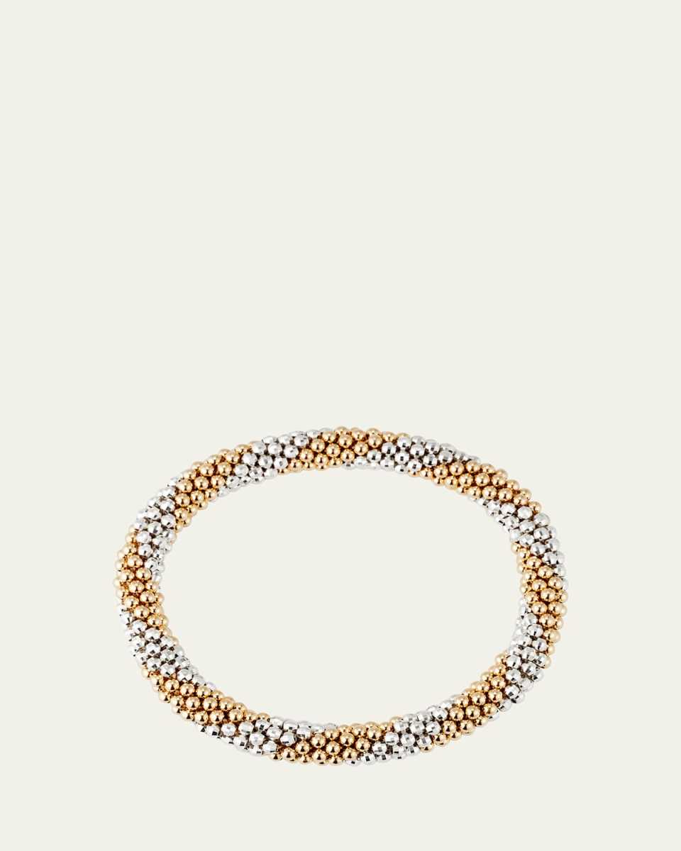 Elsie D 14k and Silver Bead Bracelet
