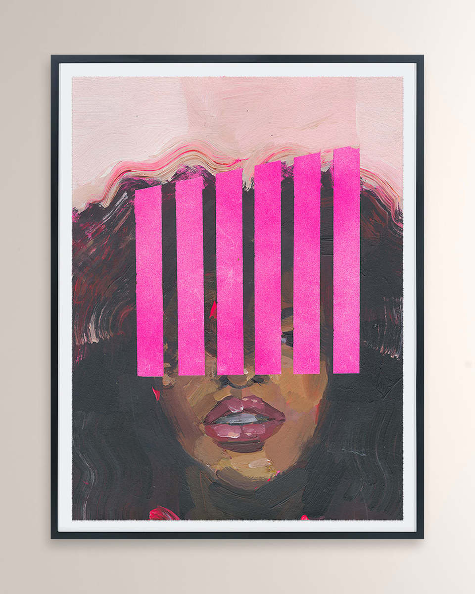 "Masked 8" Digital Art Print by PC Ngo
