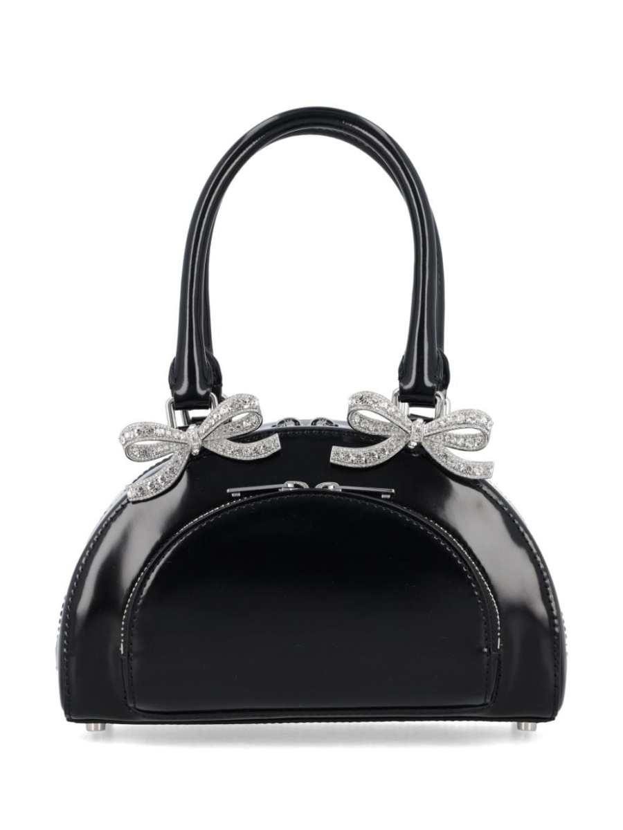 mini curved tote bag