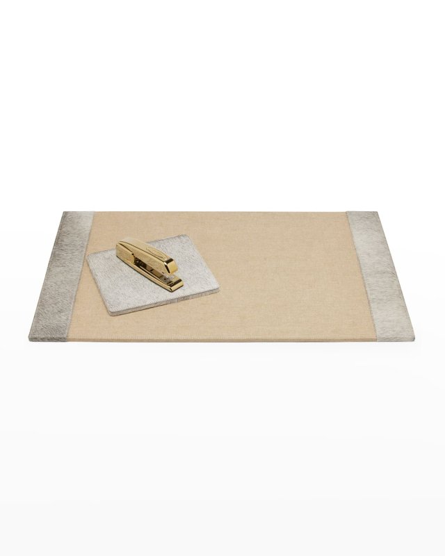 Hyde Gray Hairhide Desk Set