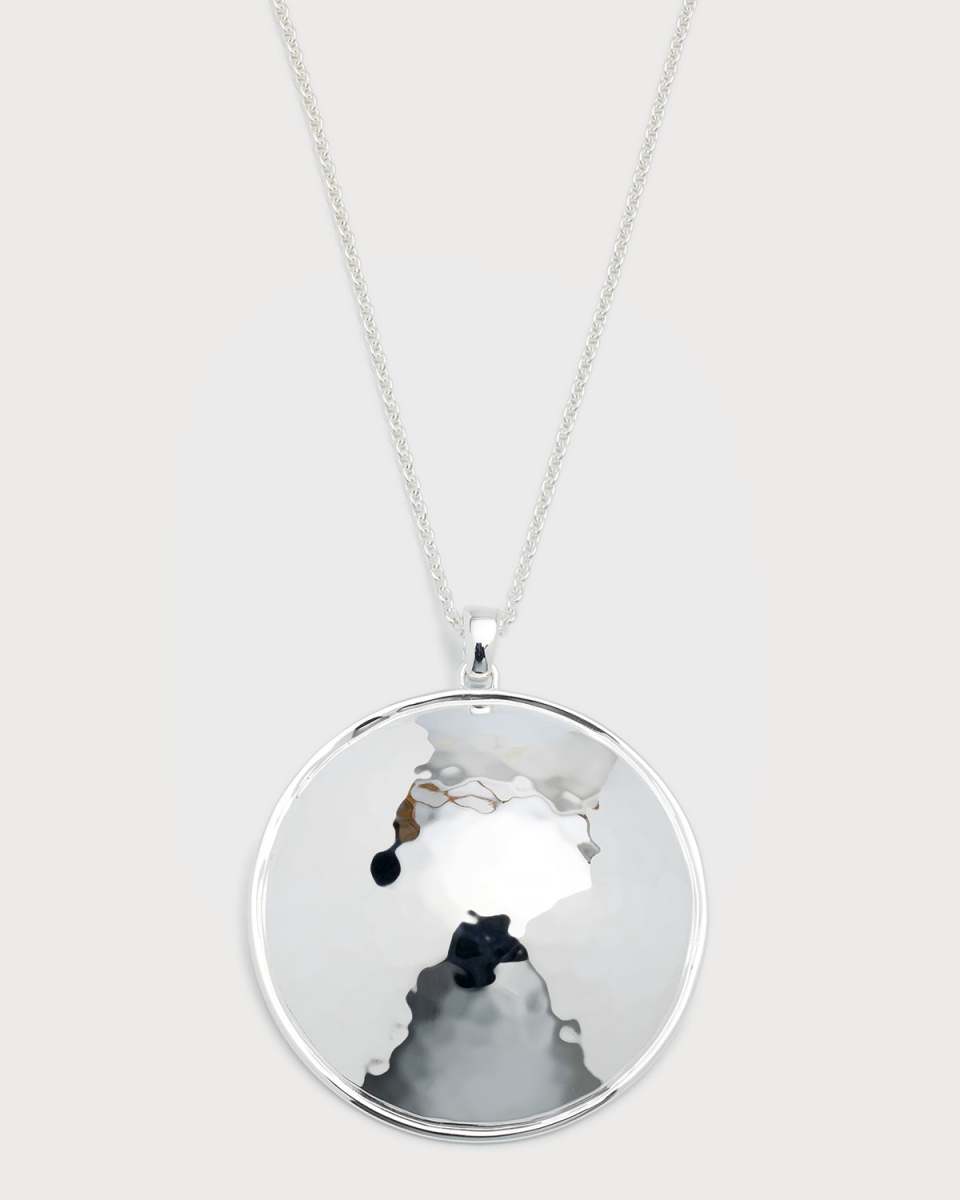 Large Goddess Pendant Necklace in Sterling Silver