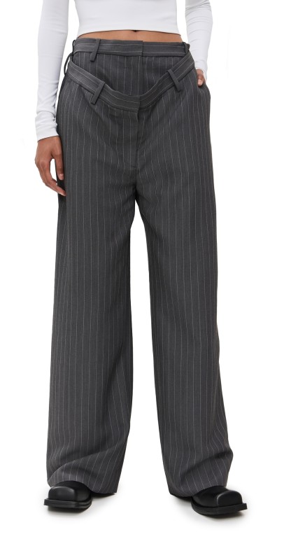 Acne Studios Deconstructed Trousers Grey Melange