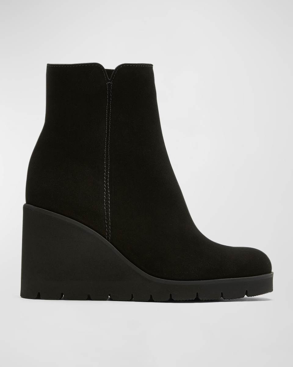 Go Suede Wedge Ankle Booties