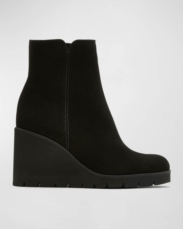 Go Suede Wedge Ankle Booties