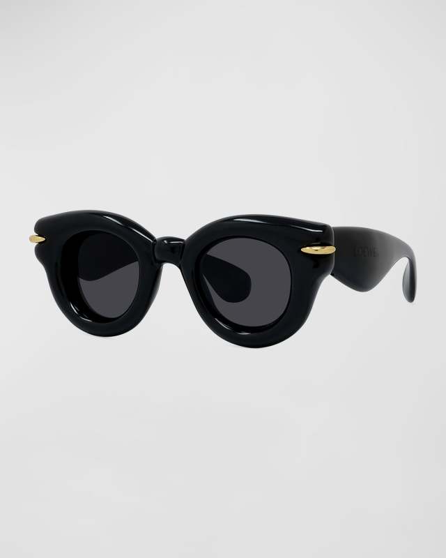 Inflated Pantos Acetate Round Sunglasses