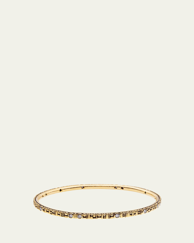 Sea Shore 1 Bracelet with Diamonds in 18K Yellow Gold
