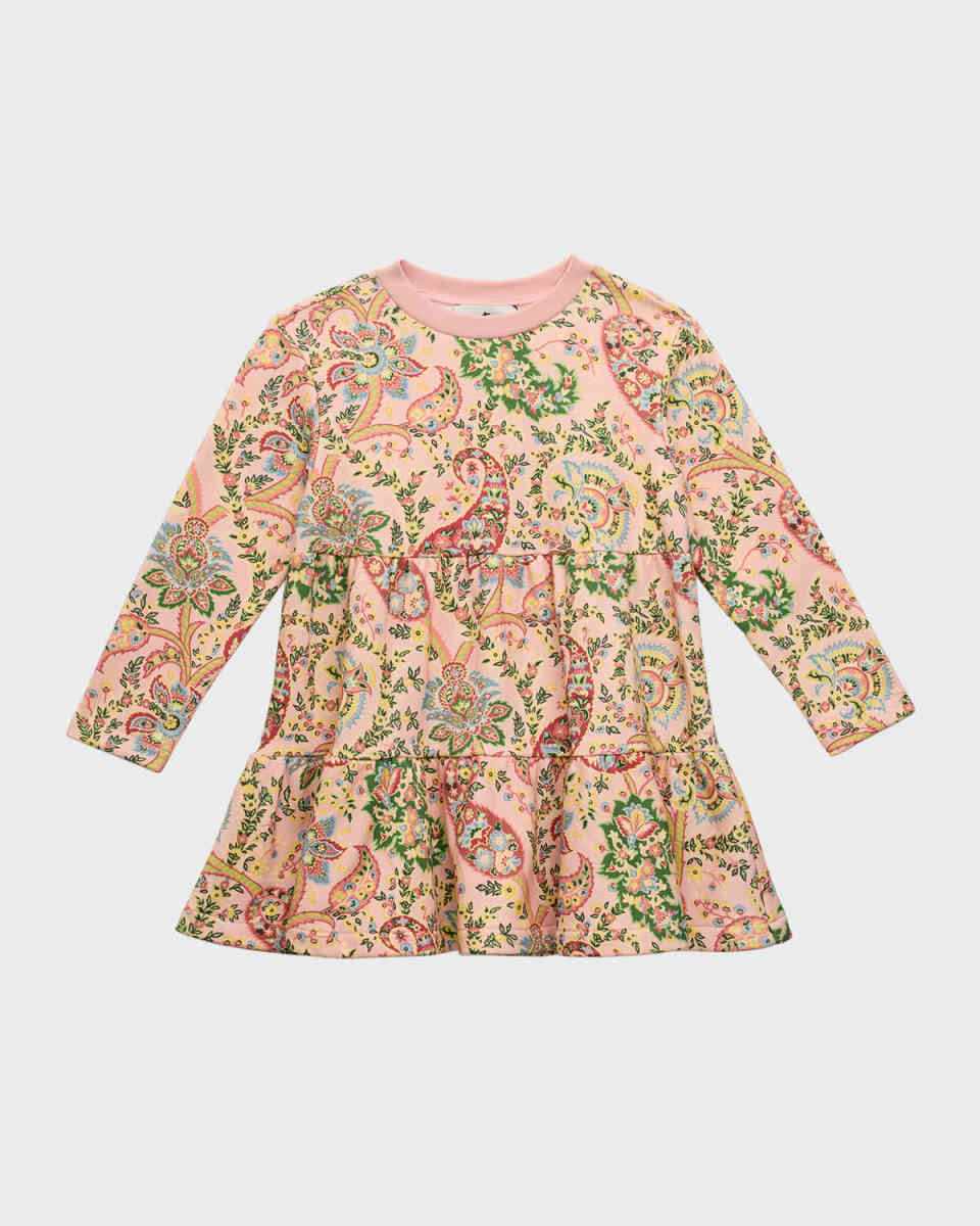 Girl's Paisley-Print Dress, Size 12-16
