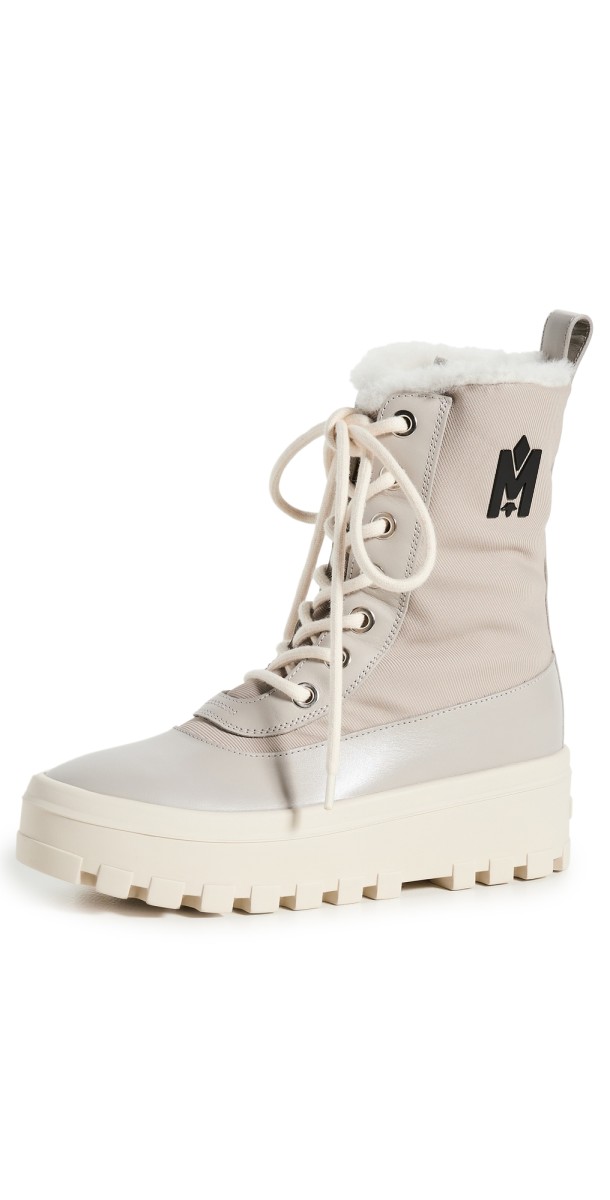 Mackage Lug Sole Boots Champagne