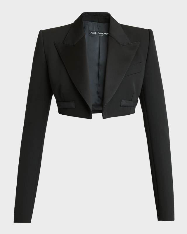 Crop Tuxedo Jacket