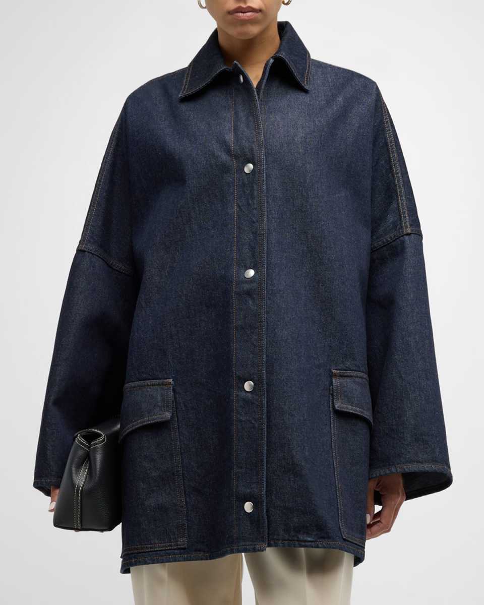 Oversize Denim Overshirt Jacket