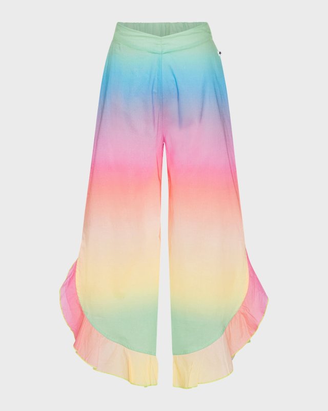Girl's Aretha Rainbow Flare Pants, Size 8-14