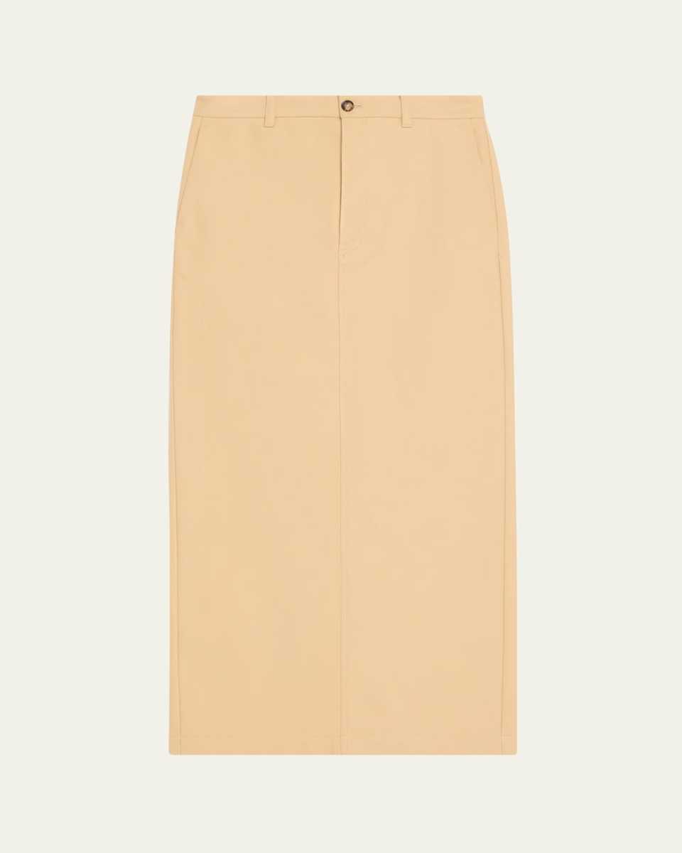 Long Drill Column Skirt