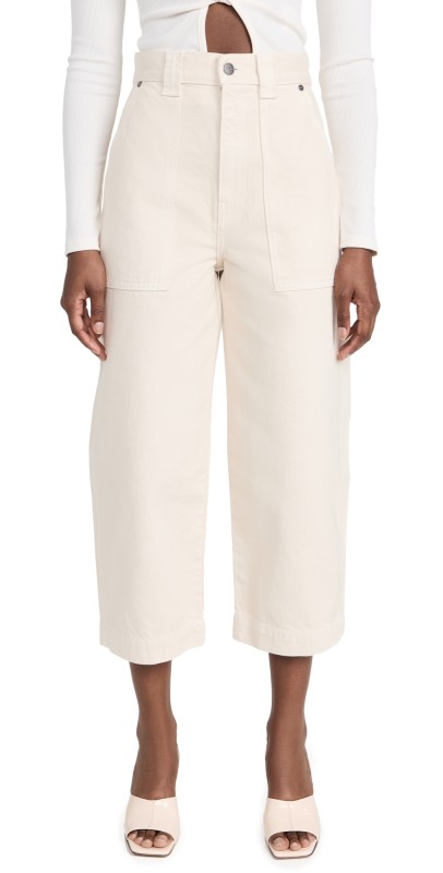 Khaite Hewey Jeans Ivory Rigid