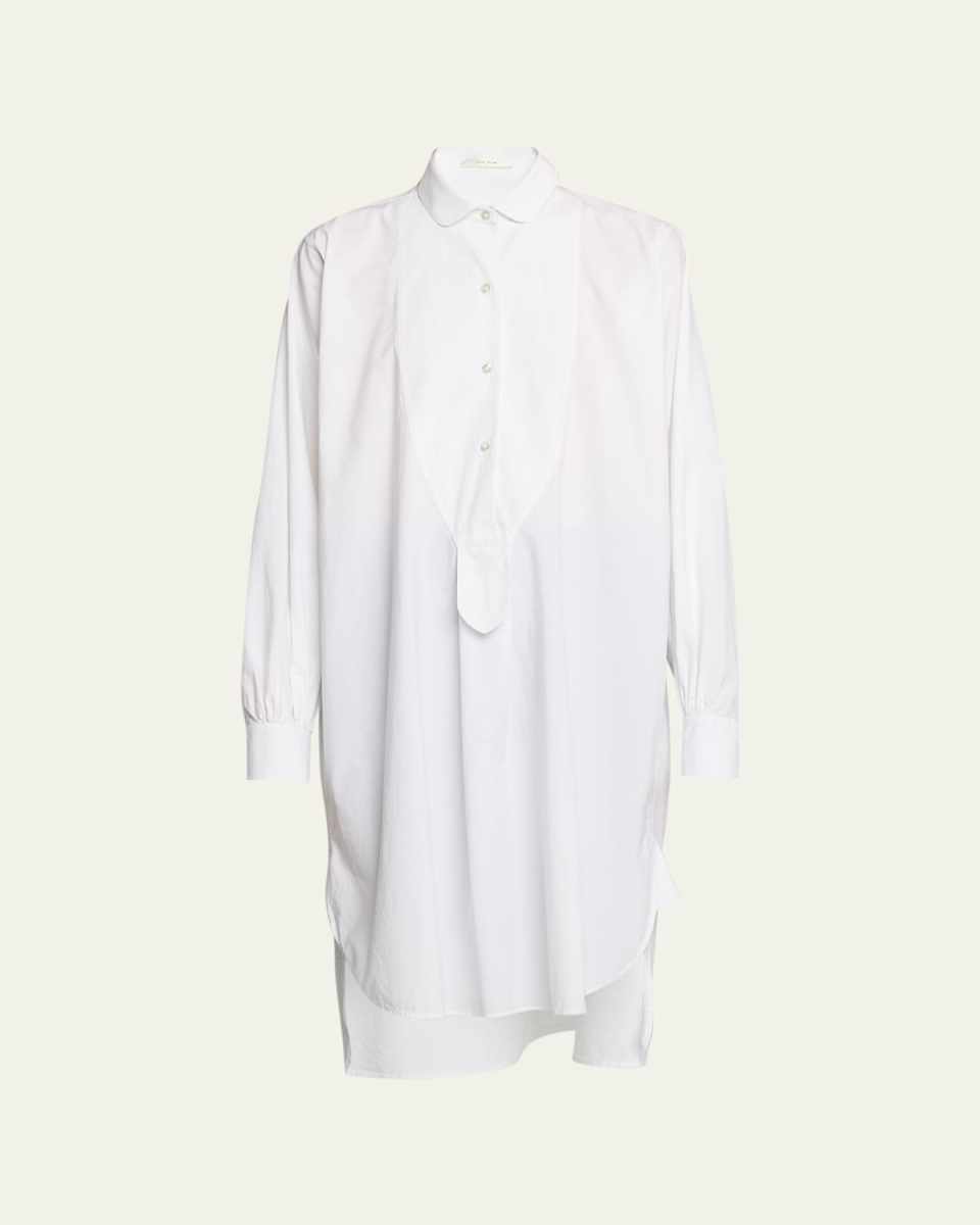 Cosy Long Button-Front Shirt