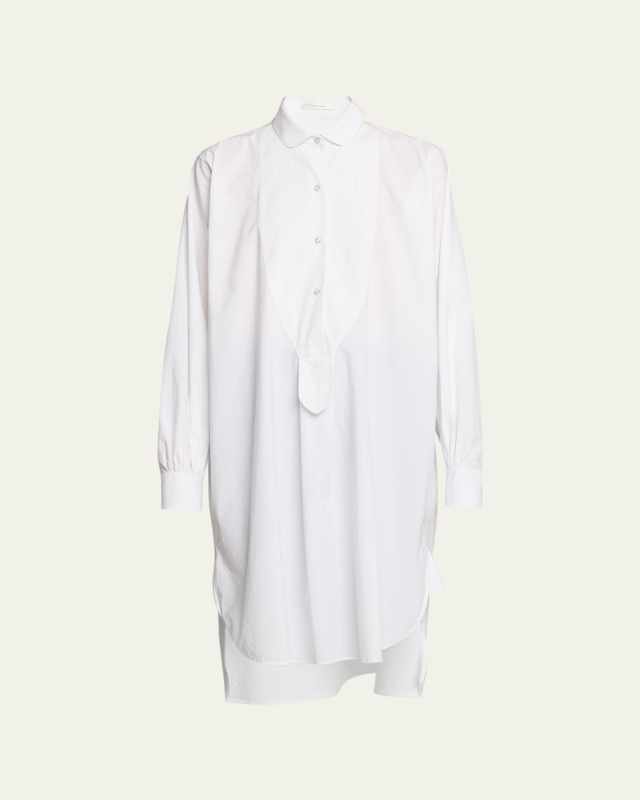 Cosy Long Button-Front Shirt