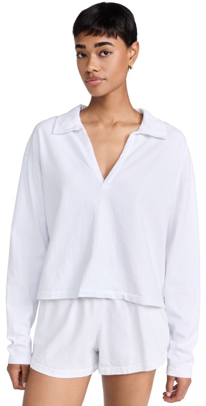 perfectwhitetee Tennessee Jersey Collared Shirt White