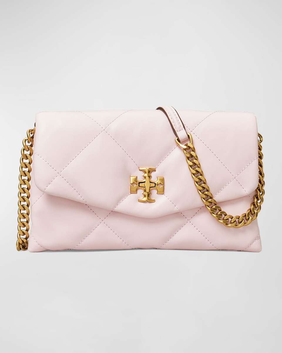Kira Diamond-Quilt Chain Wallet