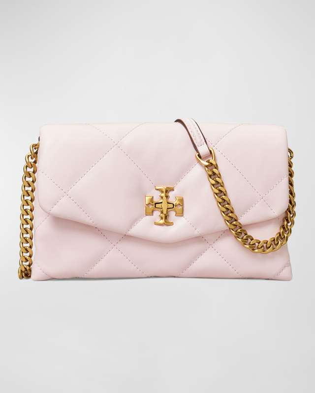 Kira Diamond-Quilt Chain Wallet