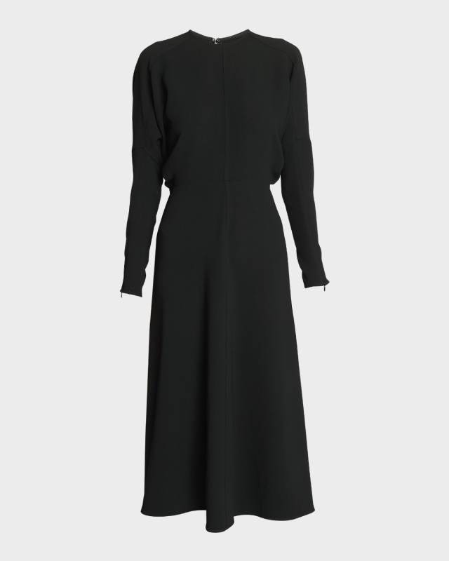 Dolman Sleeve Midi Dress