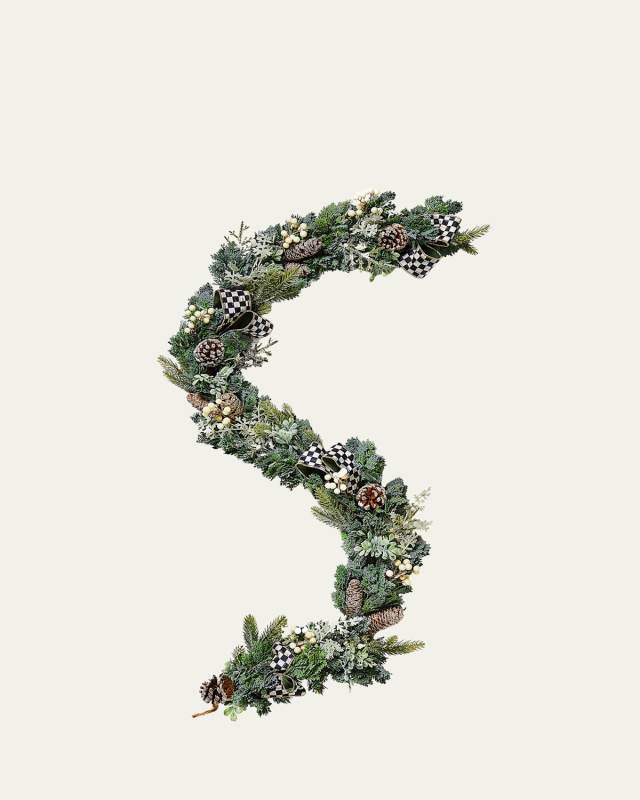 Farmhouse Holiday Illuminated Garland