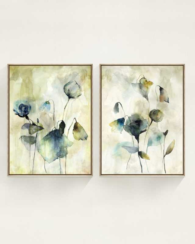"Happy Hour" Framed Giclees by Beverly Fuller, 31" x 41" - Set of 2