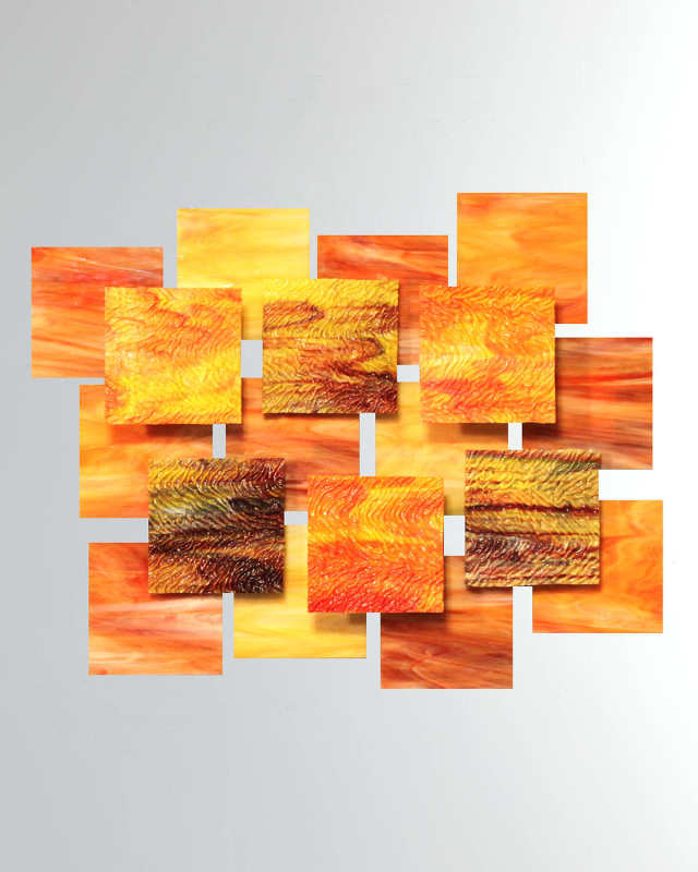 Autumn Glass Wall Sculpture