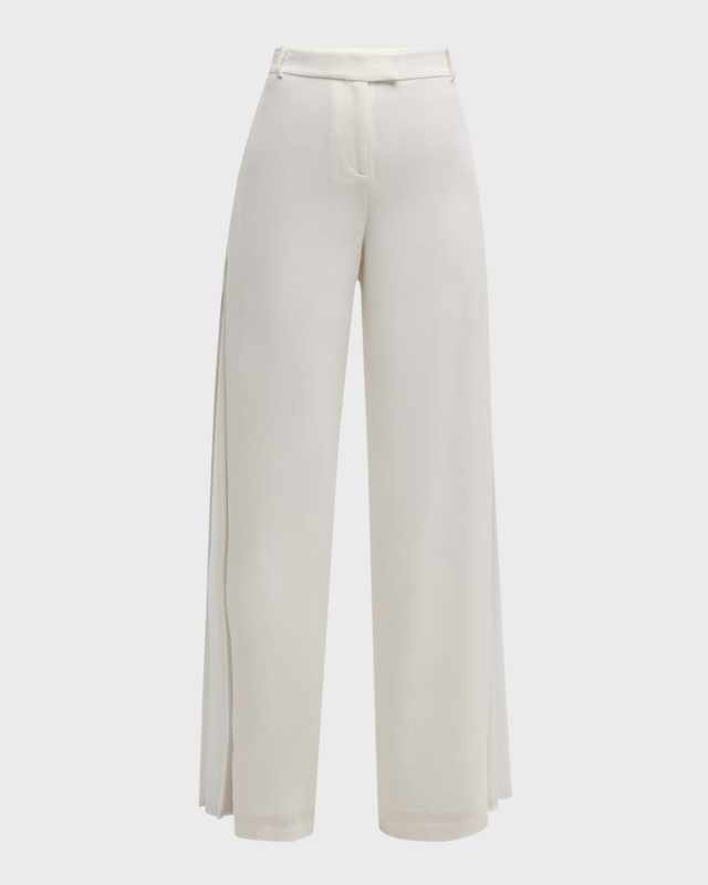 Lilo Pleated Wide-Leg Pants