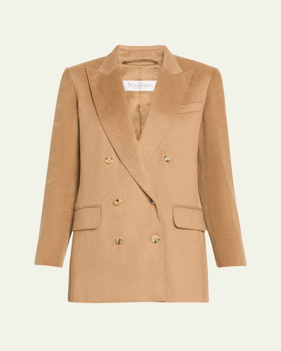 Potente Double-Breasted Corduroy Blazer