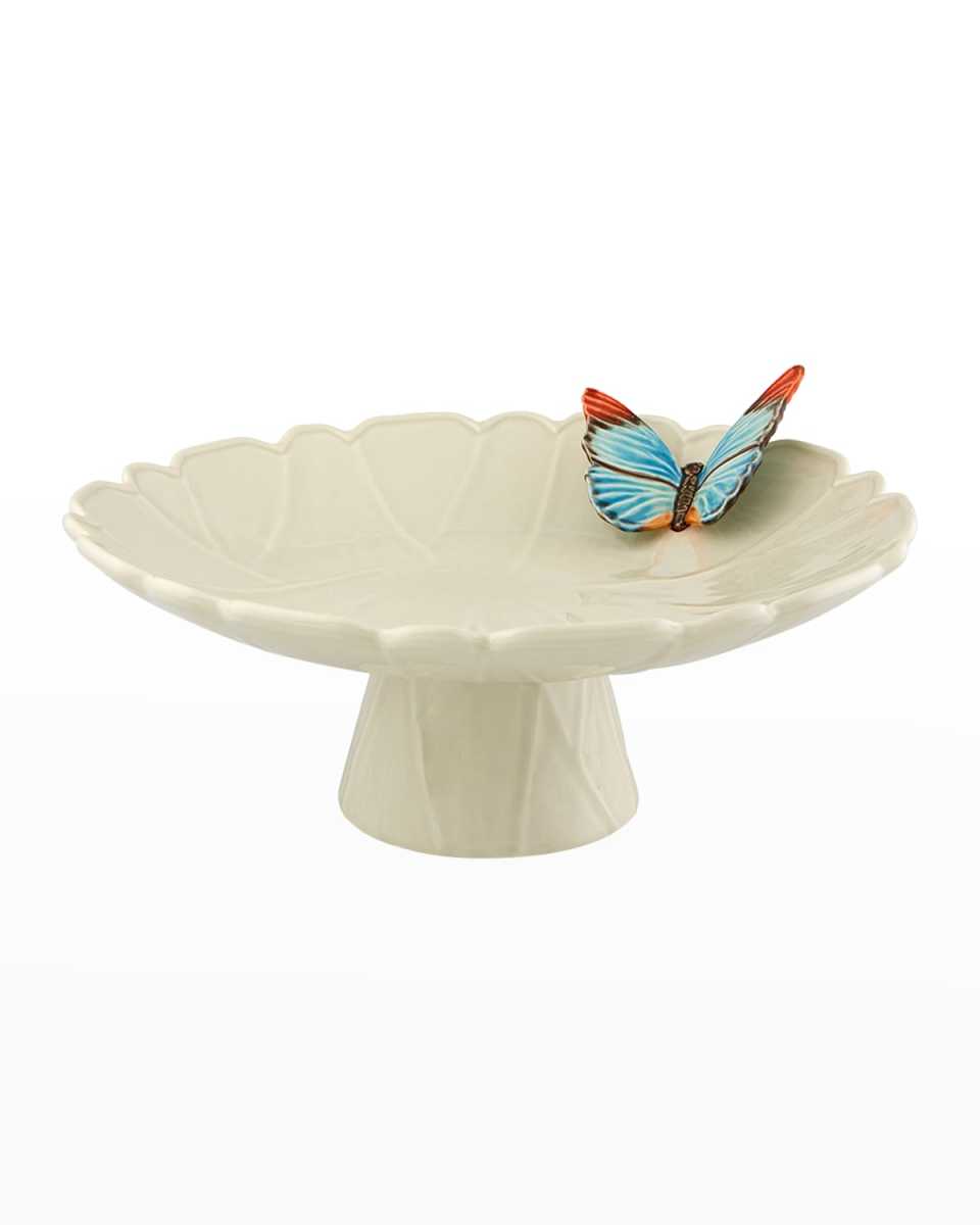 "Cloudy Butterflies" Cake Plate by Claudia Schiffer, 15"
