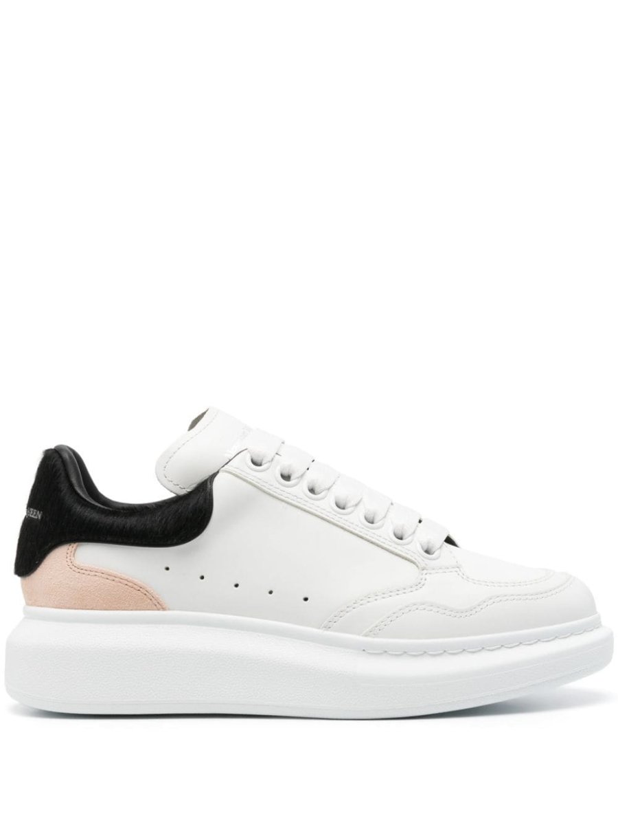 Oversized leather sneakers