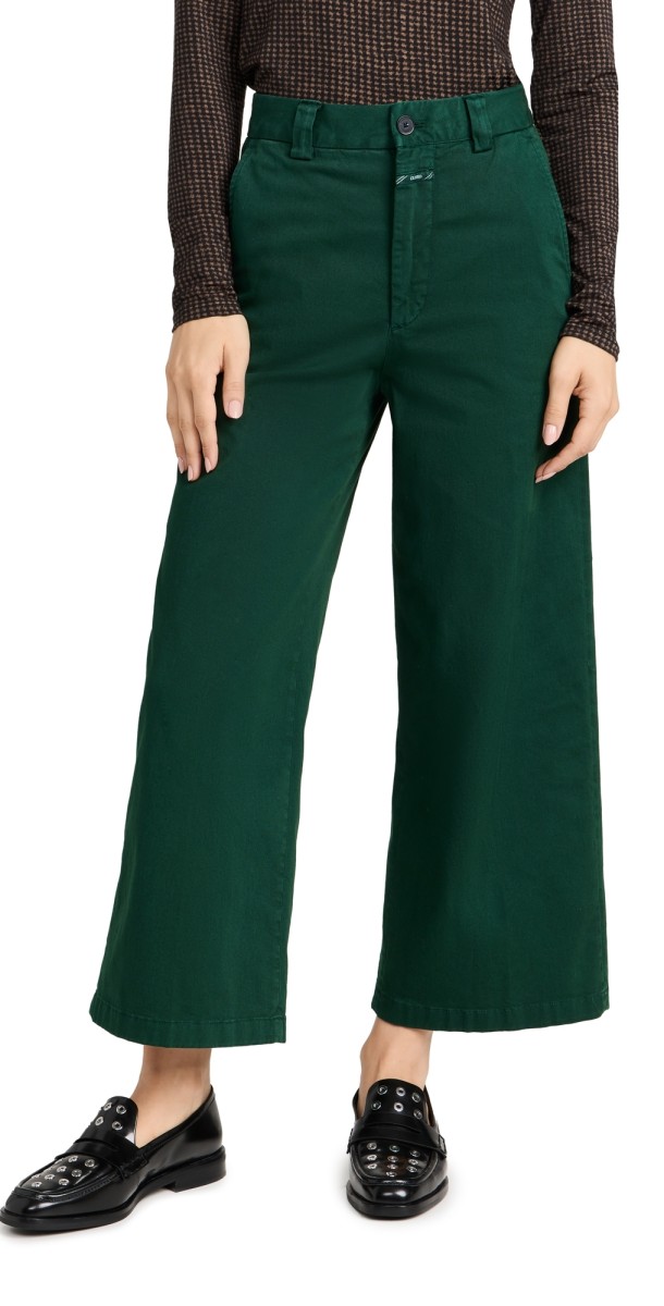 Closed Barton Pants Fern Green