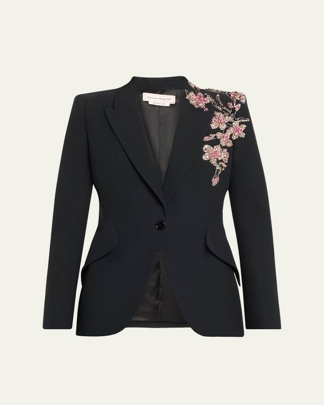 Cherry Blossom Crystal Blazer