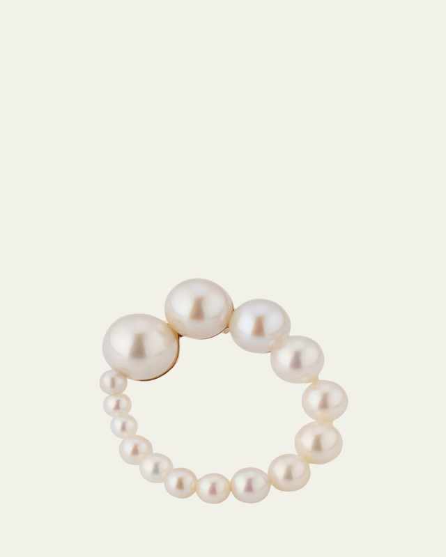 Petite Embrass de Perle Graduated Earring, Single, Right