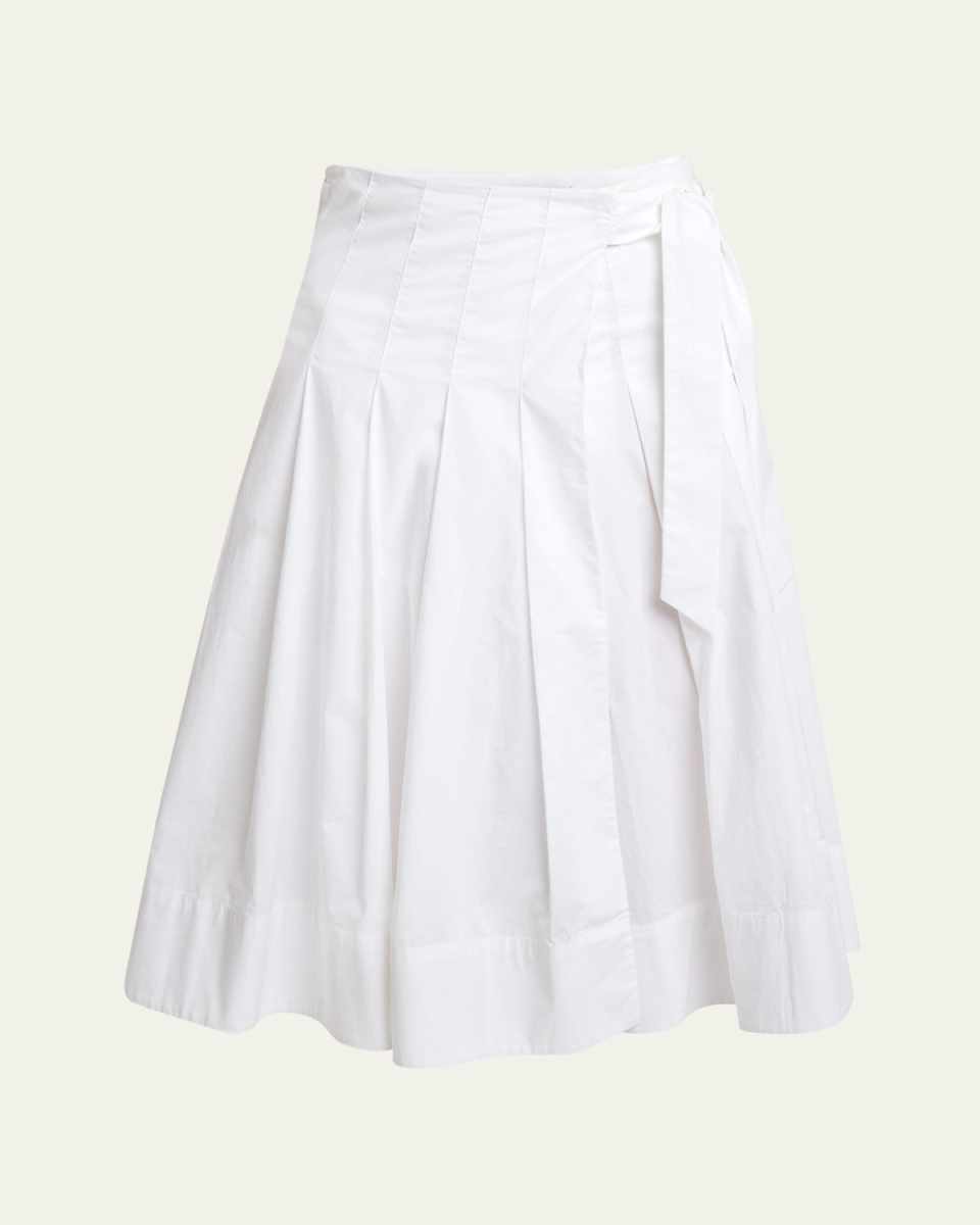 Peters Pleated Knee-Length Skirt