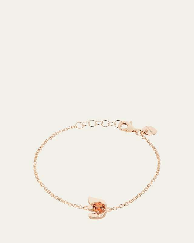 18K Gold Hebrew PEH Initial Bracelet