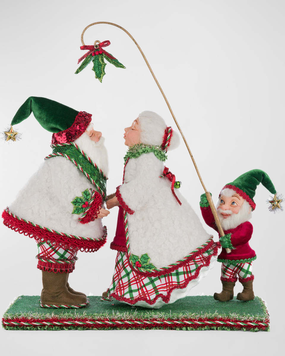 Holly Woods Mr. and Mrs. Claus Under the Mistletoe Decor
