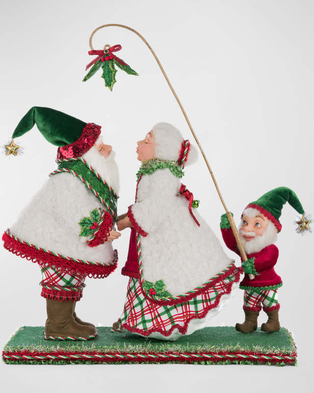 Holly Woods Mr. and Mrs. Claus Under the Mistletoe Decor