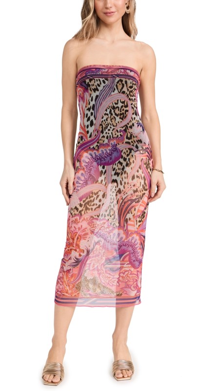 Camilla Mesh Tube Dress Viola Vintage